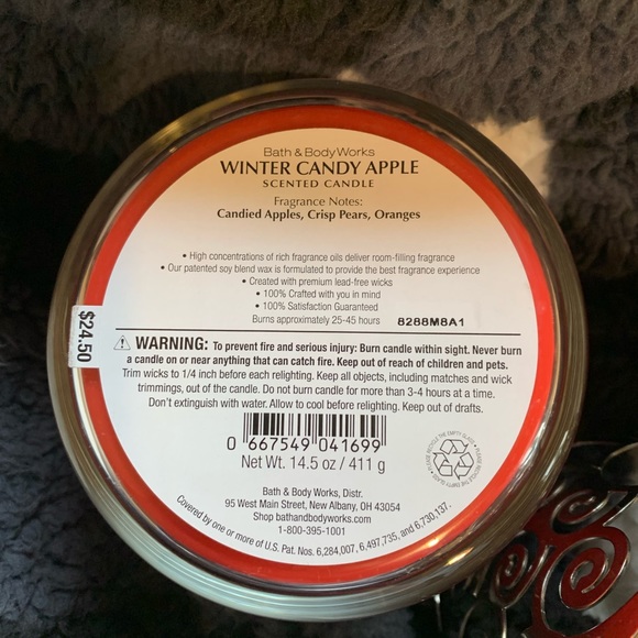 Bath & body works winter candy apple candle bundle - Picture 5 of 6
